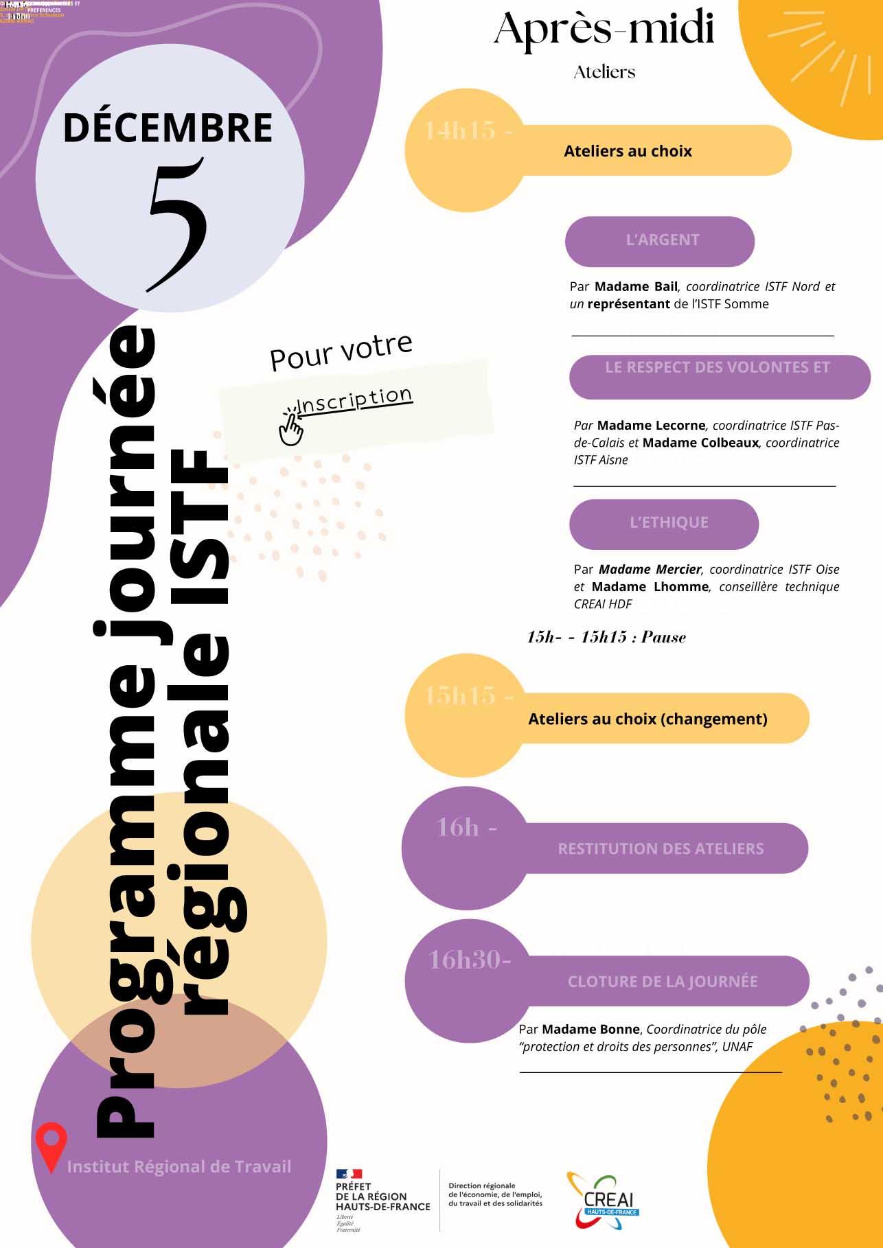 Programme journee regionale istf vf 2